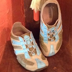 Slip on distressed shoes